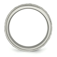Titanium je čekić rubni rub vjenčani prsten veličine 12. muškarac zamišljen modni nakit za tatu muške