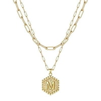 CPTFADH Modni ženski poklon engleskog slova naziva lanaca privjesak ogrlica nakit