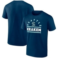 Muške fanatike brendirano duboko more Blue Seattle Kraken Goalden Combo majica