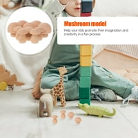 Nedovršene igračke sa gljivama Drveni modeli gljiva Dječje grafiti igračke