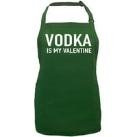 Vodka je moja valentinova pregača sa džepovima zakrpa