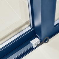 UXCELL 3 8 Aluminijske legure prozora zaključava klizna vrata za zaustavljanje vrata sa tipkama, srebrnim
