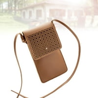 Kožna torba za križanje Hellow-Out Torba za rame za mobitel Most torbica za promjenu torbi za žene djevojke