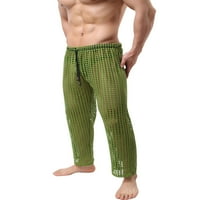 SUNISERY MEN SEXY MESH FINGNET HLAČE Čvrsto pogledajte kroz hlače Stretchy pantalone za mišićevu strukture