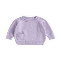 Blotona Baby Girl Boy Plet džemper Newborn dugih rukava Crt Pleted džemper zaronski pad zimski pljusak