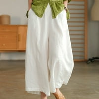 Azrijski ženski casual pantalone, plus veličine hlače za žene Ležerne ljetne elastične visoke strukske