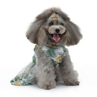 Park Steant kućna haljina za pse za pse Fancy haljine cvjetni tisak pasa suknja štene mačka odjeća