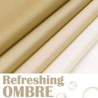 Ombre taupe zavese za tuširanje za kupaonicu Postepena boja Dizajn tkanina za tuširanje zavjese uključene