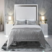 Glam sjajno bijeli kralj spavaća soba val esf savremeni moderno napravljen u Španiji