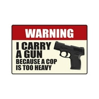 Nosim znak s oružjem zaštita od streljivog upozorenja