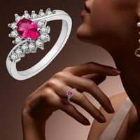 Duhgbne ženske prstenove srebrne rinestone prstenovi ženski prstenovi sjajni prstenovi za žene i muške