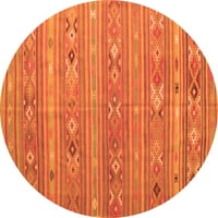 Ahgly Company Zatvorena okrugla jugozapadna narančasta državljana tepiha, 4 'krug