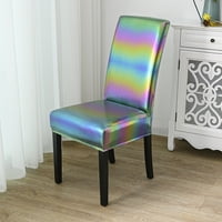 Moyouny 1- Slipcover party dekor soba sjedalo sjedala Rainbow Stretch višebojni visoka elastična poklopac