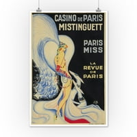 Casino de Pariz - Misingett - Pariz Miss Vintage Poster Francuska C