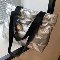 Žene Hobo torbica meka putna torba Lagana sjajna za žensko Kupovina na otvorenom