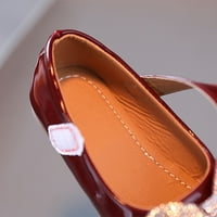 TODDLER Cipele Ljeto i jesenske modne djevojke Ležerne cipele Bow Rhinestones ravne dno haljine cipele