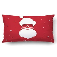 Xmas Božićni pozdravni čestitki Santa Claus Hipster Style Jastuk Case Cover CASS CASS jastuk