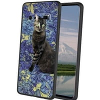 Cat-telefonska futrola, deginirana za Samsung Galaxy S10 + Plus Case Muškarci Žene, Fleksibilan silikonski