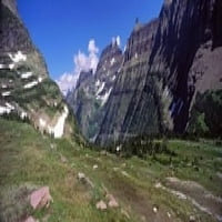 Planine na pejzažu, Nacionalni park SAD Glacier, Montana, USA Poster Print
