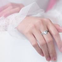 Veliki prstenovi za ženu Modni otvor za vodu u obliku kruška u invalidi Zircon prsten pregranični ženski za angažman prsten za vjenčanje nakit poklon za žene prstenove za žene za žene