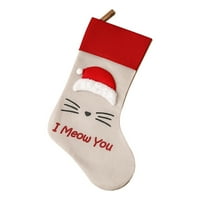 Guvpev Božićni ukrasi Dječji veliki božićni čarapa poklon torba Božićni ukrasi savršeni božićni ukrasi