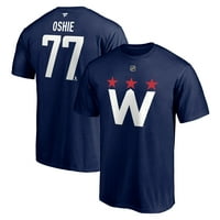 Muške fanatike marke TJ Oshie Navy Washington Capitals Alternativno Autentično ime i broj majica