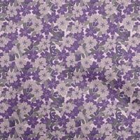 Onuproone poliesterske purple tkanine cvjetni retro šiva zanatske projekte Tkanini otisci dvorišta široko
