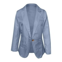 Idoravan Blazer jakne za žene čišćenje Žene Ležerne modne čvrste boje slim jakne jakne