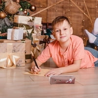Fridja božićna skladišna olovka Case Božićni crtani dječji dopisnica Bo Little Girl i Boy's Lijepa torbica