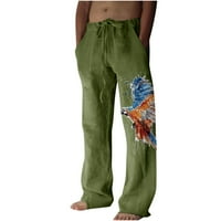 Jyeity New Fall Collection Muški ljetni pamučni i široki nogasti čipkasti Sportske casual pantalone