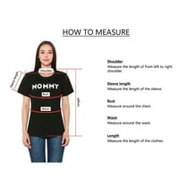 Ženske modne košulje Comfy casual bluzes Pismo Ispis vrhova Crewneck Majica Klasična osnovna odjeća