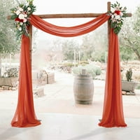 Vjenčane lukove zavjese za zavjese u pozadini šifonske tkanine Shade tkanina stranačka zabava monolitna