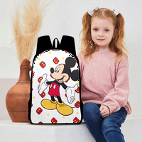 Mickey i Minnie Mouse Schoolbag sa olovkom BO ručak BO crtani ruksak pogodan za tinejdžere,