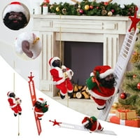 Jikolililili božićni ukras Santa Claus Electric Penjanje Viseće ljestve za božićne igračke za smanjenje