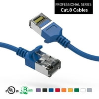 3ft mačka. U FTP Slim Ethernet mrežni kabel plavi 30AWG, pakovanje