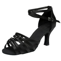 Sandale za žene čipke latino ples visoke potpetice cipele na kamencu za pete sa salsom tango party fixin