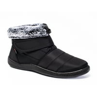 Oucaili Dame Winter Boot ravne čizme za snijeg Plish obložene tople cipele bez klizanja Udobne cipele