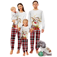 Xmas pidžame za obiteljske pumpe otporne na plamen Porodično podudaranje Flannel Pajamas Regular & Big