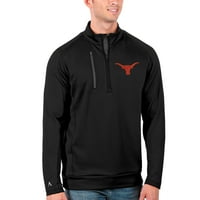 Muška antigua crna Teksas Longhorns Big & Villa Generation Quarter-Zip pulover jakna