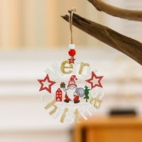 Božićno drvsko viseći ukras simpatični lijepi viseći ukras za zabavu kući za viseći dekor