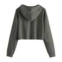Floleo Trendy ženske dukseve vrhovi plus size majica Labavi bluza odozgo za bluze modni okrugli vrat