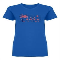 Ljetna majica za tropske doodle u obliku doodle-a -image by shutterstock, ženska srednja sredstva