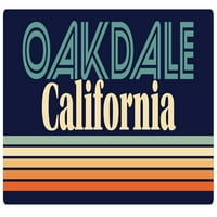 Oakdale California Frižider Magnet Retro Design