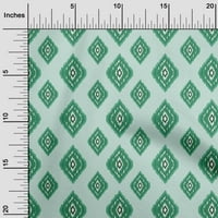 Onuone pamuk poplin zelena tkanina azijska Ikat DIY odjeća za prekrivanje tkanine tkanine sa širokim