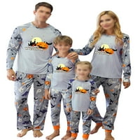 Glookwis Mammy Tata Child s dugim rukavima Noćna odjeća Meka podudaranje Porodica Pajamas Postavi Ležerni