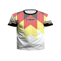 HAITE MUS Fudbal Print životinjskih otisnih bluza Modni kratki rukovi T majice Radni blok blok pulover