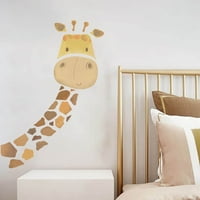 DEngmore crtane životinje zidne naljepnice Girafe Dječja soba Dječjeg vrtića naljepnica za uređenje