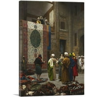 The Carpet Merchant Canvas Art Print Jean Leon Gerome - Veličina: 18 12