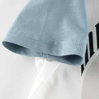 Majica malih dječaka Ljetni kostim za bebe Boys 'Okrugli vrat kratkih rukava Pamučna moda Engleski print