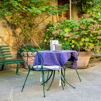 Italija-Toskana-Pienza Restoran izvan obroka uz ulice Print Print - Julie Eggers